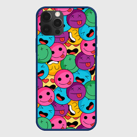 Чехол для iPhone 12 Pro Max с принтом Pattern в Белгороде, Силикон |  | color | cool | eyes | face | heart | hype | pattern | smile | tongue | глаза | круто | лицо | сердце | узор | улыбка | хайп | цвет | язык