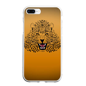 Чехол для iPhone 7Plus/8 Plus матовый с принтом Леопард в Белгороде, Силикон | Область печати: задняя сторона чехла, без боковых панелей | big cat | cat | leopard | кот | кошка | леопард
