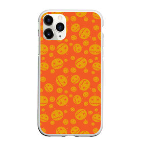 Чехол для iPhone 11 Pro Max матовый с принтом Helloween Pumpkin - Хеллоуин в Белгороде, Силикон |  | Тематика изображения на принте: helloween | orange | pumpkin | оранжевый | тыквы | хеллоуин