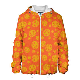 Мужская куртка 3D с принтом Helloween Pumpkin - Хеллоуин в Белгороде, ткань верха — 100% полиэстер, подклад — флис | прямой крой, подол и капюшон оформлены резинкой с фиксаторами, два кармана без застежек по бокам, один большой потайной карман на груди. Карман на груди застегивается на липучку | helloween | orange | pumpkin | оранжевый | тыквы | хеллоуин