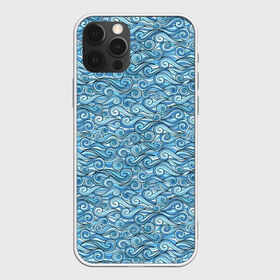 Чехол для iPhone 12 Pro Max с принтом Море волнуется в Белгороде, Силикон |  | foam | gradient | ocean | pattern | sea | water | waves | вода | волны | градиент | море | океан | пена | узор