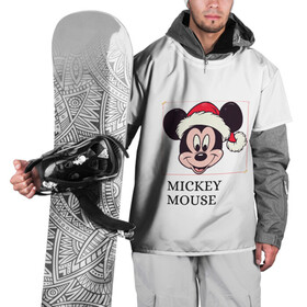Накидка на куртку 3D с принтом ВОЛШЕБНЫЙ НОВЫЙ ГОД в Белгороде, 100% полиэстер |  | mickey mouse | мультик | мышь | новый год | санта