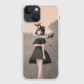 Чехол для iPhone 13 mini с принтом Secre Swallowtail в Белгороде,  |  | anime | asta | black clover | demon | magic | yuno | аниме | аниме черный клевер | анимэ | аста | демон | клевер | магия | черный клевер | юно