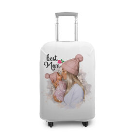 Чехол для чемодана 3D с принтом Best Mom в Белгороде, 86% полиэфир, 14% спандекс | двустороннее нанесение принта, прорези для ручек и колес | 2021 | best mom | mom | беременность | доченька | дочка | дочке | лучшая мама | люблю маму | любовь | мама | маме | мамочка | мамочке | мамуле | мамуля | пузожитель | рождение ребенка | самая лучшая мама | семья
