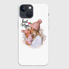 Чехол для iPhone 13 mini с принтом Best Mom в Белгороде,  |  | Тематика изображения на принте: 2021 | best mom | mom | беременность | доченька | дочка | дочке | лучшая мама | люблю маму | любовь | мама | маме | мамочка | мамочке | мамуле | мамуля | пузожитель | рождение ребенка | самая лучшая мама | семья