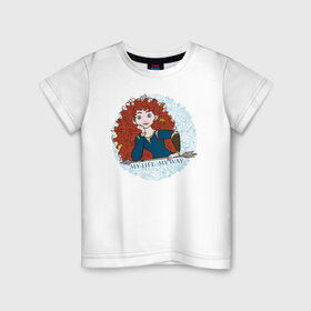 Детская футболка хлопок с принтом My Life. My Way. в Белгороде, 100% хлопок | круглый вырез горловины, полуприлегающий силуэт, длина до линии бедер | brave | merida | pixar | vdzabma | мерида | пиксар | храбрая | храбрая сердцем