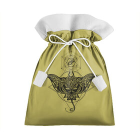Подарочный 3D мешок с принтом Скат тату в Белгороде, 100% полиэстер | Размер: 29*39 см | глаза | знаки | морские обитатели | око фараона | символы | татуировки | узоры. | электрический скат