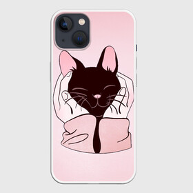 Чехол для iPhone 13 с принтом Любовь в Белгороде,  |  | cat | cats | heart | i | love | night | sleep | вечер | жарко | зима | кот | котенок | котик | котэ | котяра | котята | кошка | люблю | любовь | нежное | нежный | ночь | сердечко | сердце | сон | спать | тепло | холод | холодно | я