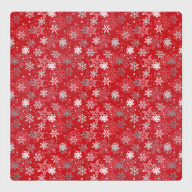 Магнитный плакат 3Х3 с принтом Снежинки в Белгороде, Полимерный материал с магнитным слоем | 9 деталей размером 9*9 см | merry christmas | дед мороз | ёлка | зима | зимние узоры | мороз | новый год | подарок | праздник | рождество | с новым годом | салют | санта клаус | свитер с оленями | снег | снеговик | снегурочка | снежинки