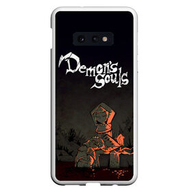 Чехол для Samsung S10E с принтом Demons souls в Белгороде, Силикон | Область печати: задняя сторона чехла, без боковых панелей | dark souls | demon souls | demons souls | demons souls remastered | git gud | гит гуд | дарк соулз | демон соулз