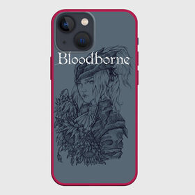 Чехол для iPhone 13 mini с принтом Bloodborne в Белгороде,  |  | Тематика изображения на принте: dark souls | demon souls | demons souls | demons souls remastered | git gud | гит гуд | дарк соулз | демон соулз