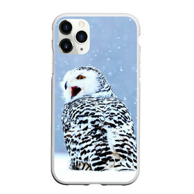 Чехол для iPhone 11 Pro Max матовый с принтом Зимняя птица в Белгороде, Силикон |  | животные | звери | зима | зимний | зимняя | лес | природа | птица | сова