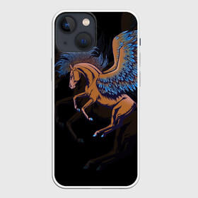 Чехол для iPhone 13 mini с принтом Pegasus wings в Белгороде,  |  | pegasus | винтаж | графика | животное | зверь | конь | крыло | крылья | лошадь | пегас | перо | перья | пони