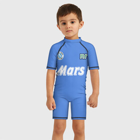 Детский купальный костюм 3D с принтом Диего Марадона Наполи в Белгороде, Полиэстер 85%, Спандекс 15% | застежка на молнии на спине | diego | maradona | maradonna | napoli | бога | диего | марадона | марадонна | наполи | ретро | рука | форма | футбол