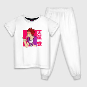 Детская пижама хлопок с принтом Satori в Белгороде, 100% хлопок |  брюки и футболка прямого кроя, без карманов, на брюках мягкая резинка на поясе и по низу штанин
 | anime | haikyu | haikyuu | hinata | karasuno | kei | nekoma | nishinoya | satori | tobio | yu | аниме | волейбол | волейбол аниме | кей | нишиноя ю | сатори | спорт | тобио | хината