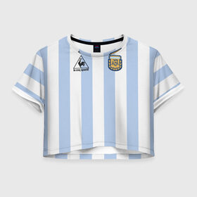Женская футболка Crop-top 3D с принтом Diego Maradona 10 (Автограф) в Белгороде, 100% полиэстер | круглая горловина, длина футболки до линии талии, рукава с отворотами | 10 | 1960 | 2020 | argentina | barcelona | diego | football | legend | leo | lionel | maradona | messi | retro | rip | soccer | автограф | аргентина | барселона | бога | диего | легенда | лионель | марадона | месси | мяч | ретро | роспись | р