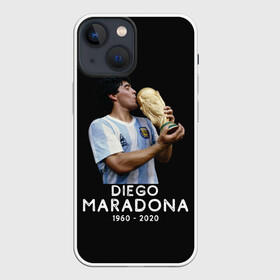 Чехол для iPhone 13 mini с принтом Diego Maradona в Белгороде,  |  | Тематика изображения на принте: 10 | 1960 | 2020 | argentina | barcelona | diego | football | legend | leo | lionel | maradona | messi | retro | rip | soccer | аргентина | барселона | бога | диего | легенда | лионель | марадона | месси | мяч | ретро | рука | форма | футбол