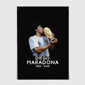 Постер с принтом Diego Maradona в Белгороде, 100% бумага
 | бумага, плотность 150 мг. Матовая, но за счет высокого коэффициента гладкости имеет небольшой блеск и дает на свету блики, но в отличии от глянцевой бумаги не покрыта лаком | 10 | 1960 | 2020 | argentina | barcelona | diego | football | legend | leo | lionel | maradona | messi | retro | rip | soccer | аргентина | барселона | бога | диего | легенда | лионель | марадона | месси | мяч | ретро | рука | форма | футбол