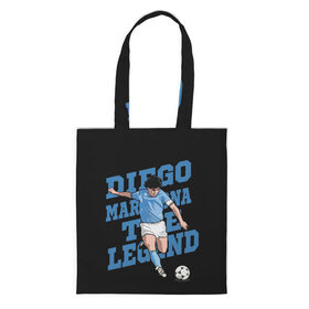 Сумка 3D повседневная с принтом Diego Maradona в Белгороде, 100% полиэстер | Плотность: 200 г/м2; Размер: 34×35 см; Высота лямок: 30 см | 10 | 1960 | 2020 | argentina | barcelona | diego | football | legend | leo | lionel | maradona | messi | retro | rip | soccer | аргентина | барселона | бога | диего | легенда | лионель | марадона | месси | мяч | ретро | рука | форма | футбол