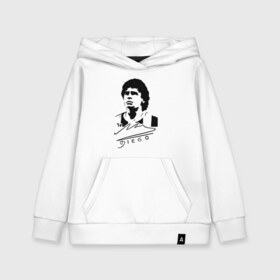 Детская толстовка хлопок с принтом Diego Maradona в Белгороде, 100% хлопок | Круглый горловой вырез, эластичные манжеты, пояс, капюшен | 10 | 1960 | 2020 | argentina | barcelona | diego | football | legend | leo | lionel | maradona | messi | retro | rip | soccer | автограф | аргентина | барселона | бога | диего | легенда | лионель | марадона | месси | мяч | ретро | роспись | р
