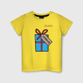 Детская футболка хлопок с принтом Friends. Подарок Chandler в Белгороде, 100% хлопок | круглый вырез горловины, полуприлегающий силуэт, длина до линии бедер | christmas | friends | gift | monica | vdkarsve | xmas | друзья | новый год | подарок | сериал