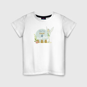 Детская футболка хлопок с принтом Pixie & Dust в Белгороде, 100% хлопок | круглый вырез горловины, полуприлегающий силуэт, длина до линии бедер | peter pan | tink | tinker bell | динь | динь диинь | питер пен | питер пэн