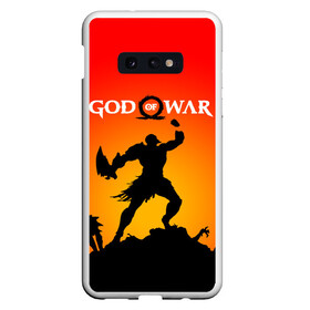 Чехол для Samsung S10E с принтом GOD OF WAR в Белгороде, Силикон | Область печати: задняя сторона чехла, без боковых панелей | game | god of war | god of war 4 | gods of war | викинги. | год оф вар | год оф вар 4 | игра | рпг