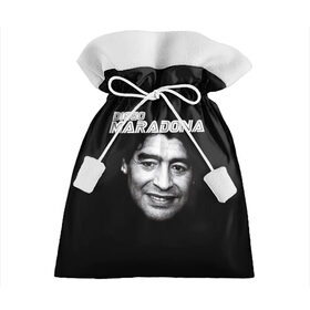 Подарочный 3D мешок с принтом Диего Марадона в Белгороде, 100% полиэстер | Размер: 29*39 см | Тематика изображения на принте: diego | diego armando maradona | maradona | аргентина | диего | король | легенда | марадона | нападающий | полузащитник | футбол | футболист