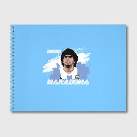 Альбом для рисования с принтом Диего Марадона в Белгороде, 100% бумага
 | матовая бумага, плотность 200 мг. | diego | diego armando maradona | maradona | аргентина | диего | король | легенда | марадона | нападающий | полузащитник | футбол | футболист