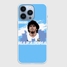 Чехол для iPhone 13 Pro с принтом Диего Марадона в Белгороде,  |  | diego | diego armando maradona | maradona | аргентина | диего | король | легенда | марадона | нападающий | полузащитник | футбол | футболист