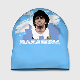 Шапка 3D с принтом Диего Марадона в Белгороде, 100% полиэстер | универсальный размер, печать по всей поверхности изделия | diego | diego armando maradona | maradona | аргентина | диего | король | легенда | марадона | нападающий | полузащитник | футбол | футболист