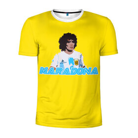Мужская футболка 3D спортивная с принтом Диего Марадона в Белгороде, 100% полиэстер с улучшенными характеристиками | приталенный силуэт, круглая горловина, широкие плечи, сужается к линии бедра | diego | diego armando maradona | maradona | аргентина | диего | король | легенда | марадона | нападающий | полузащитник | футбол | футболист