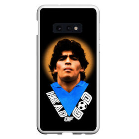 Чехол для Samsung S10E с принтом Diego Maradona в Белгороде, Силикон | Область печати: задняя сторона чехла, без боковых панелей | diego | diego armando maradona | legend | maradona | аргентина | диего | король | легенда | марадона | нападающий | полузащитник | футбол | футболист