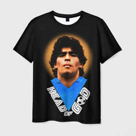Мужская футболка 3D с принтом Diego Maradona в Белгороде, 100% полиэфир | прямой крой, круглый вырез горловины, длина до линии бедер | diego | diego armando maradona | legend | maradona | аргентина | диего | король | легенда | марадона | нападающий | полузащитник | футбол | футболист