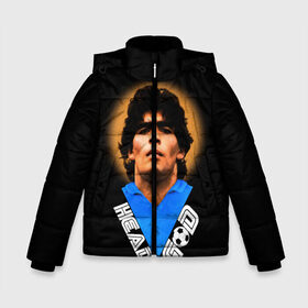 Зимняя куртка для мальчиков 3D с принтом Diego Maradona в Белгороде, ткань верха — 100% полиэстер; подклад — 100% полиэстер, утеплитель — 100% полиэстер | длина ниже бедра, удлиненная спинка, воротник стойка и отстегивающийся капюшон. Есть боковые карманы с листочкой на кнопках, утяжки по низу изделия и внутренний карман на молнии. 

Предусмотрены светоотражающий принт на спинке, радужный светоотражающий элемент на пуллере молнии и на резинке для утяжки | diego | diego armando maradona | legend | maradona | аргентина | диего | король | легенда | марадона | нападающий | полузащитник | футбол | футболист