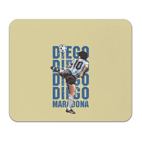 Коврик для мышки прямоугольный с принтом Diego Diego в Белгороде, натуральный каучук | размер 230 х 185 мм; запечатка лицевой стороны | 10 номер | diego | football | maradona | maradonna | арегнтина | бога | диего | марадона | марадонна | ретро | рука | сборная аргентины | футбол | футболист