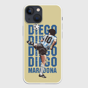 Чехол для iPhone 13 mini с принтом Diego Diego в Белгороде,  |  | 10 номер | diego | football | maradona | maradonna | арегнтина | бога | диего | марадона | марадонна | ретро | рука | сборная аргентины | футбол | футболист