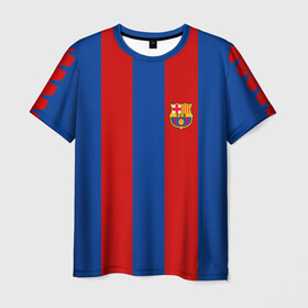 Мужская футболка 3D+ с принтом Барселона Марадона в Белгороде, 100% микрофибра | круглый вырез горловины, длина до линии бедер | 10 номер | diego | football | maradona | maradonna | арегнтина | бога | диего | марадона | марадонна | ретро | рука | сборная аргентины | футбол | футболист