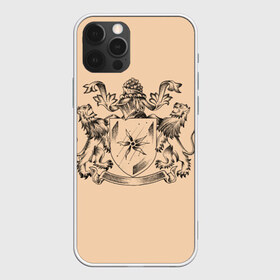 Чехол для iPhone 12 Pro Max с принтом Геральдика в Белгороде, Силикон |  | геральдика | гербы | графика. | доспехи | львы | морская звезда