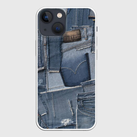 Чехол для iPhone 13 mini с принтом Jeans life в Белгороде,  |  | Тематика изображения на принте: cool | fashion | hype | jeans | texture | vanguard | авангард | круто | мода | текстура | хайп