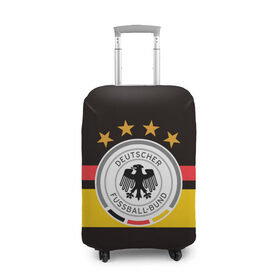 Чехол для чемодана 3D с принтом СБОРНАЯ ГЕРМАНИИ в Белгороде, 86% полиэфир, 14% спандекс | двустороннее нанесение принта, прорези для ручек и колес | flag | football | germany | logo | sport | team | германия | логотип | сборная | спорт | флаг | футбол