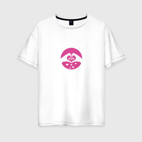 Женская футболка хлопок Oversize с принтом Любимая Мама в Белгороде, 100% хлопок | свободный крой, круглый ворот, спущенный рукав, длина до линии бедер
 | 