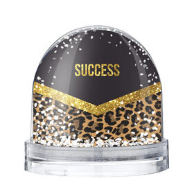 Снежный шар с принтом Success в Белгороде, Пластик | Изображение внутри шара печатается на глянцевой фотобумаге с двух сторон | success | swag | блеск | блестки | китч | леопард | леопардовый принт | понты | успех | успешные люди | фрик
