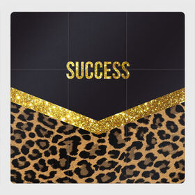 Магнитный плакат 3Х3 с принтом Success в Белгороде, Полимерный материал с магнитным слоем | 9 деталей размером 9*9 см | success | swag | блеск | блестки | китч | леопард | леопардовый принт | понты | успех | успешные люди | фрик