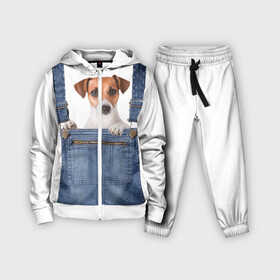 Детский костюм 3D с принтом ЩЕНОК В КАРМАШКЕ в Белгороде,  |  | dog | jeans | packet | гав | джинсовый | дружок | животные | звери | карман | комбинезон | ломашние | одежда | пес | собака | щенок