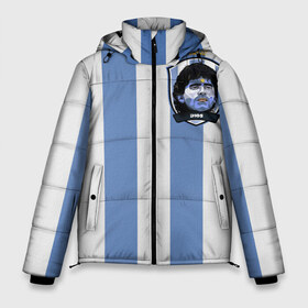 Мужская зимняя куртка 3D с принтом Диего Армандо Марадона D10S в Белгороде, верх — 100% полиэстер; подкладка — 100% полиэстер; утеплитель — 100% полиэстер | длина ниже бедра, свободный силуэт Оверсайз. Есть воротник-стойка, отстегивающийся капюшон и ветрозащитная планка. 

Боковые карманы с листочкой на кнопках и внутренний карман на молнии. | d10s | maradona | аргентина | армандо | барселона | бога | джерси | диего | легенда | марадон | марадона | марадоны | рука | форма