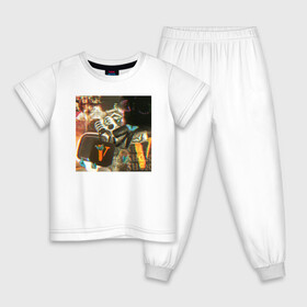 Детская пижама хлопок с принтом Playboi Carti PHOTO в Белгороде, 100% хлопок |  брюки и футболка прямого кроя, без карманов, на брюках мягкая резинка на поясе и по низу штанин
 | Тематика изображения на принте: fashion | hip hop | photo | rap | text | top