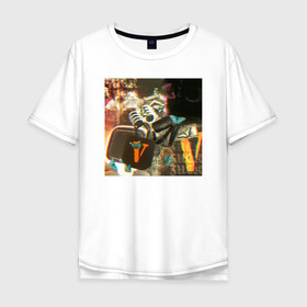 Мужская футболка хлопок Oversize с принтом Playboi Carti PHOTO в Белгороде, 100% хлопок | свободный крой, круглый ворот, “спинка” длиннее передней части | Тематика изображения на принте: fashion | hip hop | photo | rap | text | top