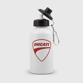 Бутылка спортивная с принтом Ducati Logo (Z) в Белгороде, металл | емкость — 500 мл, в комплекте две пластиковые крышки и карабин для крепления | audi | audi ag | corse | ducati | ducati corse | ducati motor holding | hypermotard | multistrada | panigale | scrambler | streetfighter | supersport | дукати | массимо борди | мото | фабио тальони