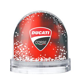 Игрушка Снежный шар с принтом Ducati Corse | Дукати (Z) в Белгороде, Пластик | Изображение внутри шара печатается на глянцевой фотобумаге с двух сторон | audi | audi ag | corse | ducati | ducati corse | ducati motor holding | hypermotard | multistrada | panigale | scrambler | streetfighter | supersport | дукати | массимо борди | мото | фабио тальони